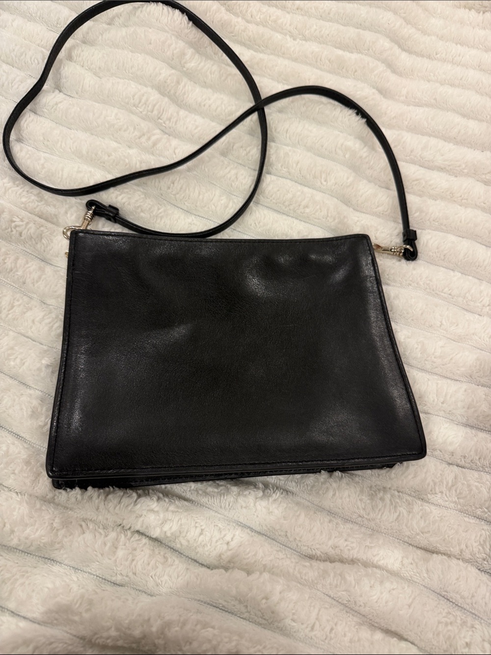 Banana Republic Black Leather Crossbody Bag